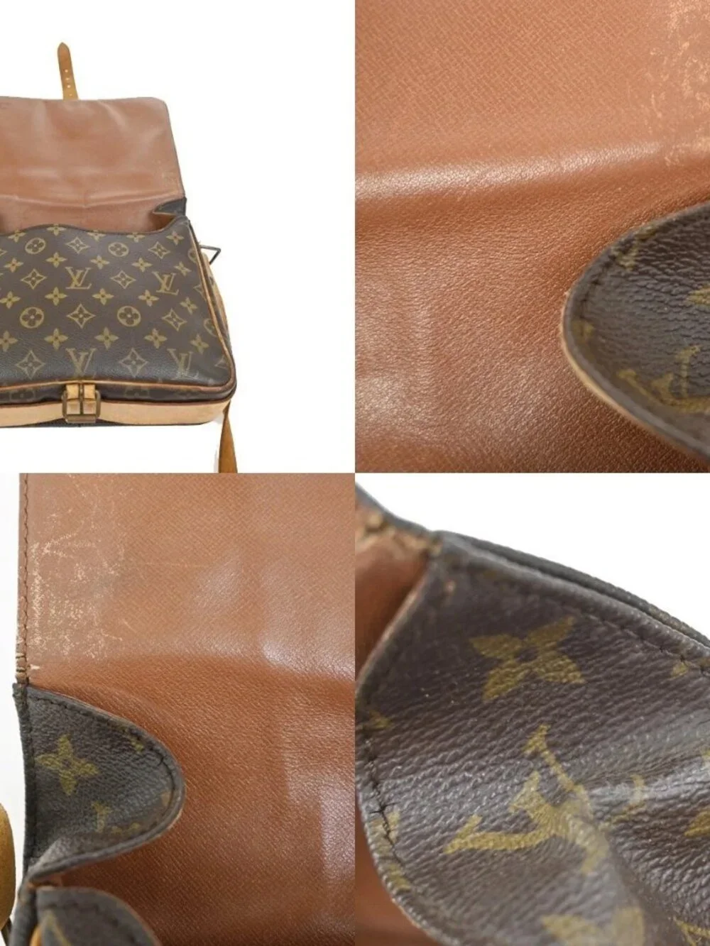 LOUIS VUITTON Cartouchiere GM Shoulder Bag Monogram Leather Brown M51252 64KC976 - Picture 9 of 16